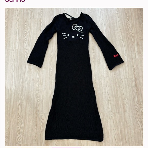 Sanrio- Hello Kitty Crochet Midi Dress/ CoverUp - Picture 4 of 5